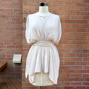 AllSaints Romantic Flowy Blush Pink Nevis Top Blouse Tunic - Size US 6 / Small